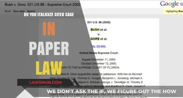 When to Italicize Case Names in Legal Writing