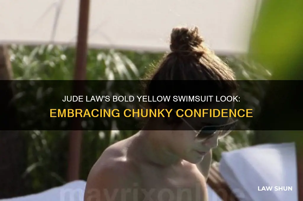 do you like chunky guys jude law in yellow swimsuit