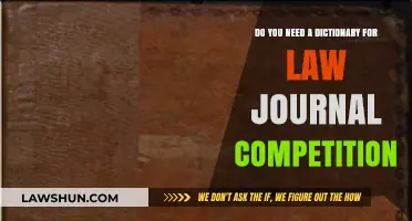 Law Journal Competitions: Is a Dictionary Your Secret Weapon?