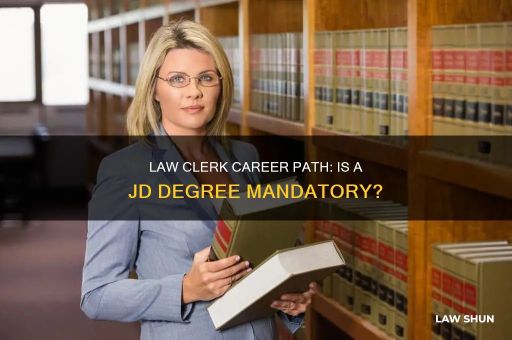 do you need a jd to be a law clerk