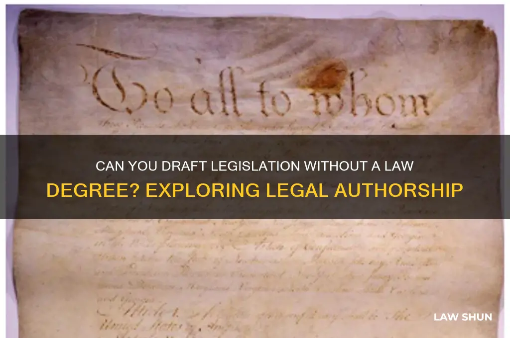 do you need a jd to write laws