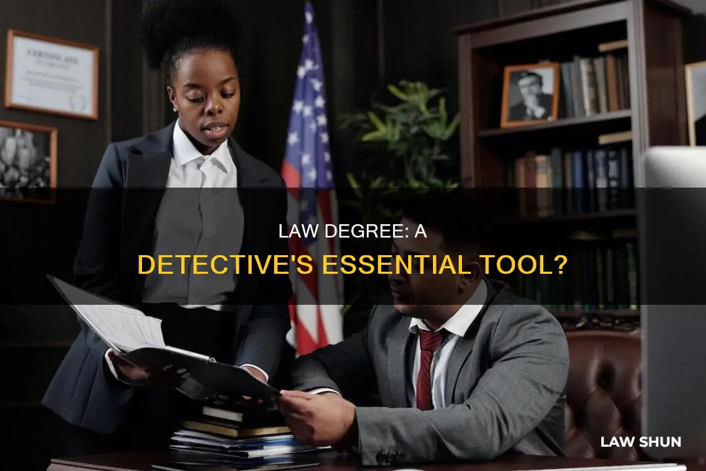 do you need a law degree to become a detective