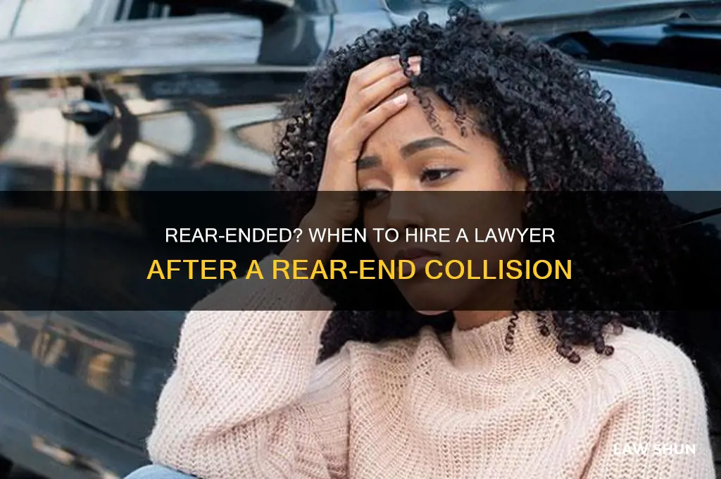 do you need a lawer when hit in the rear