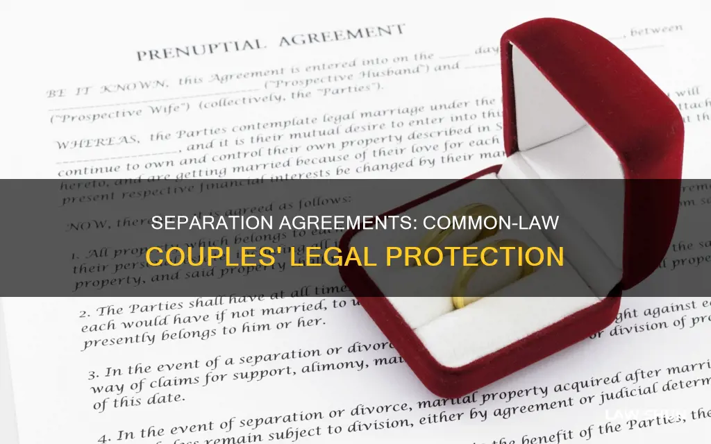 do you need a separation agreement for common law