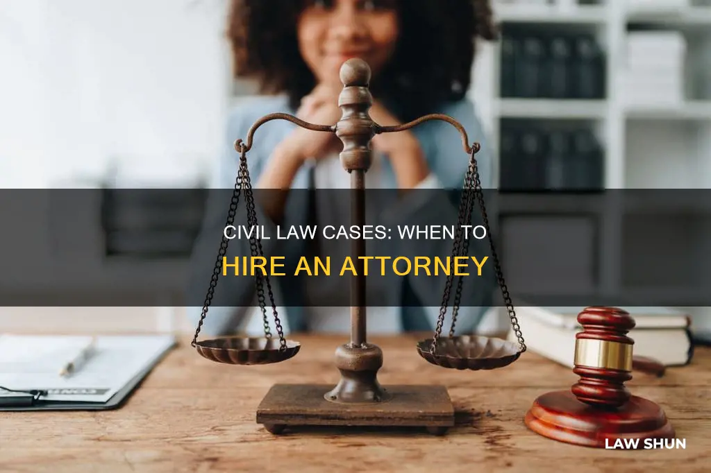 do you need an attorney for civil law cases
