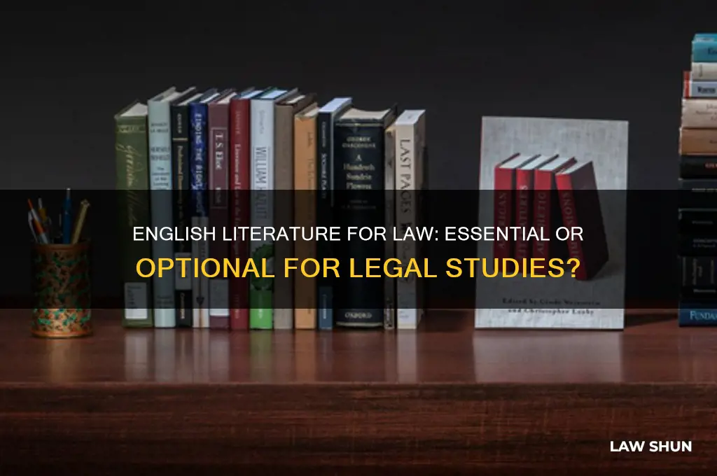 do you need english literature for law
