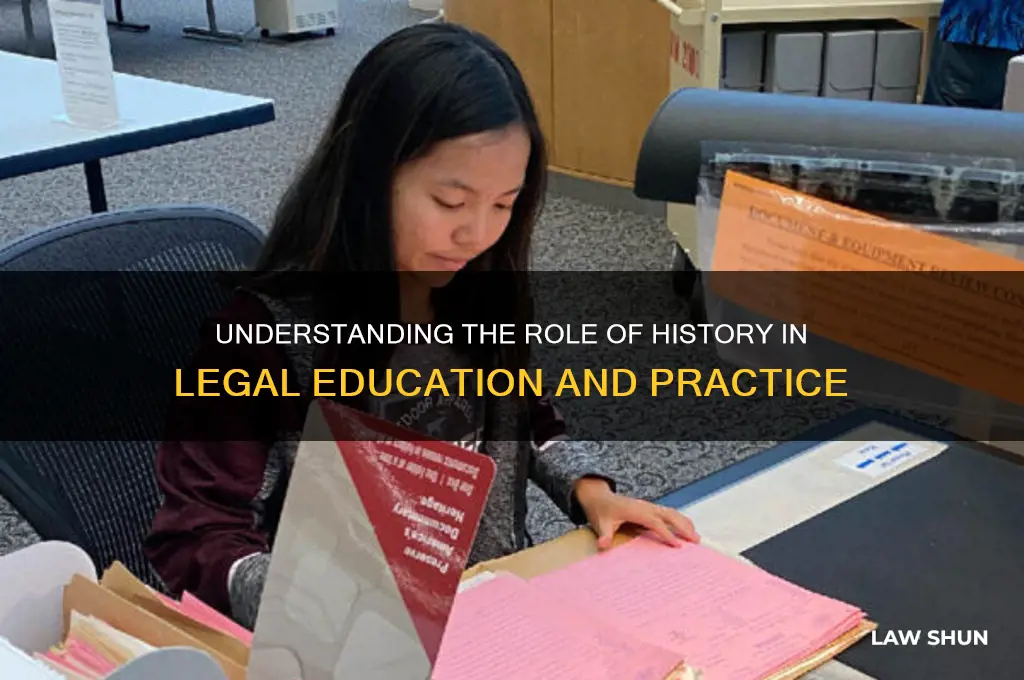 do you need history for law