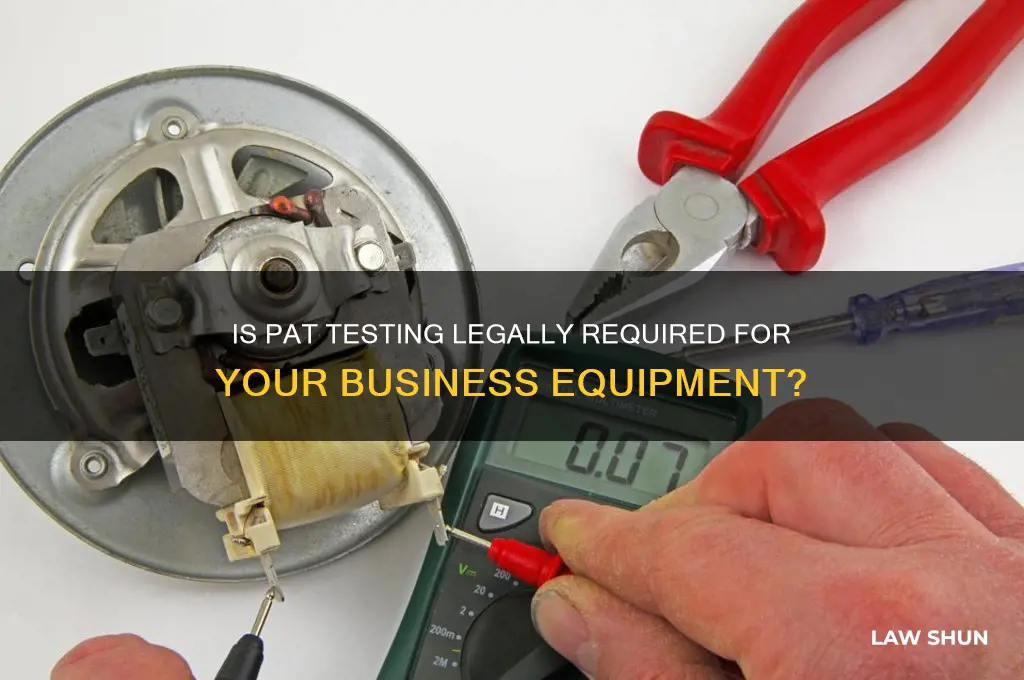 do you need pat testing by law