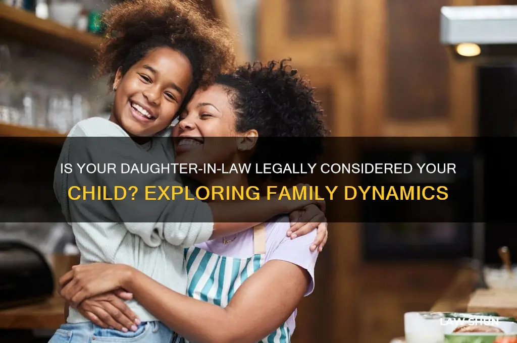 do you put a daughter-in-law down as your child under