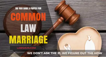 Common-Law Marriage: Signatures and Legality