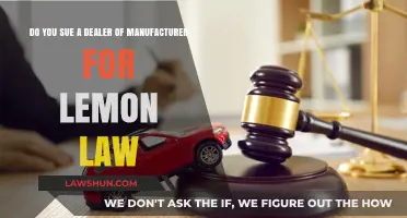 Lemon Law Claims: Sue the Dealer or Manufacturer for Defects?