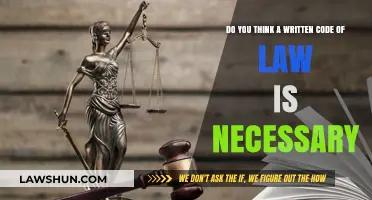 Is a Written Code of Law Essential for Justice and Order?