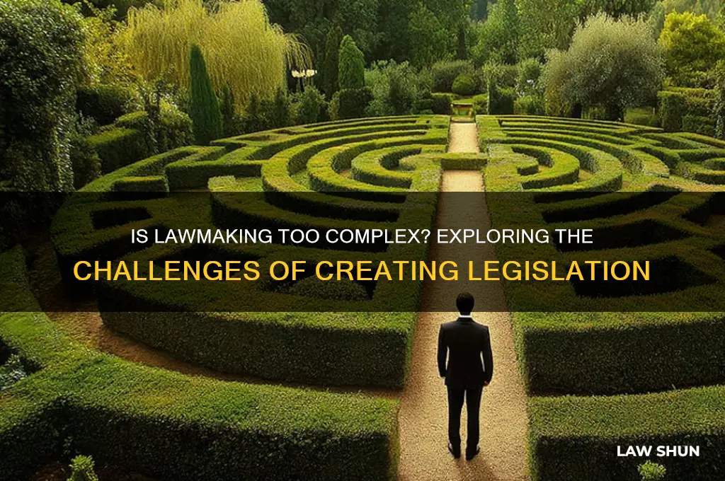 do you think the process of making laws more difficult