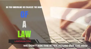 Underline or Italicize: Proper Formatting for Legal Titles Explained