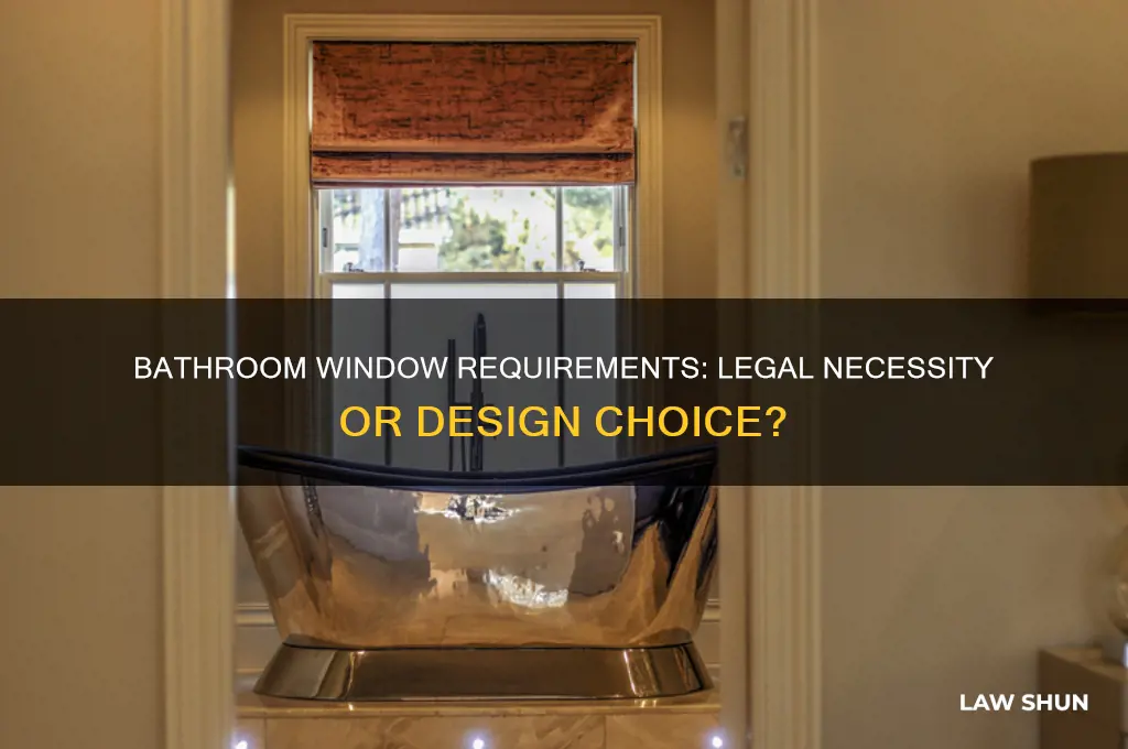 does a bathroom have to have a window by law
