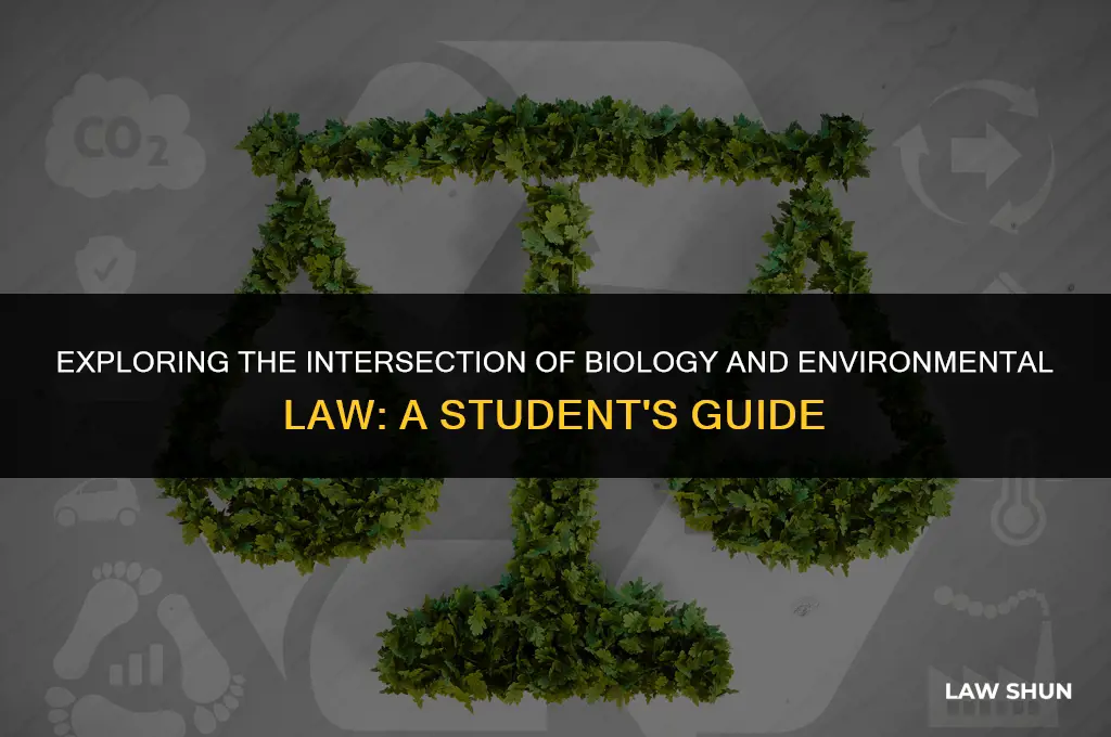 does a biology undergrad environmental law