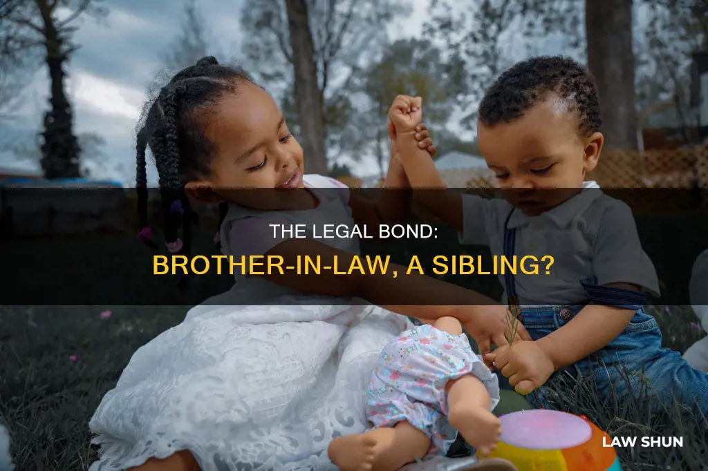 does a brother in law count as a sibling