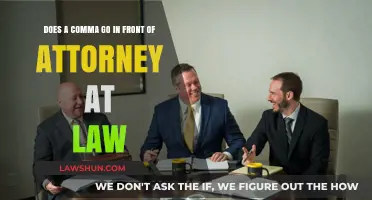 Comma Before 'Attorney at Law'? Grammar Rules for Legal Titles