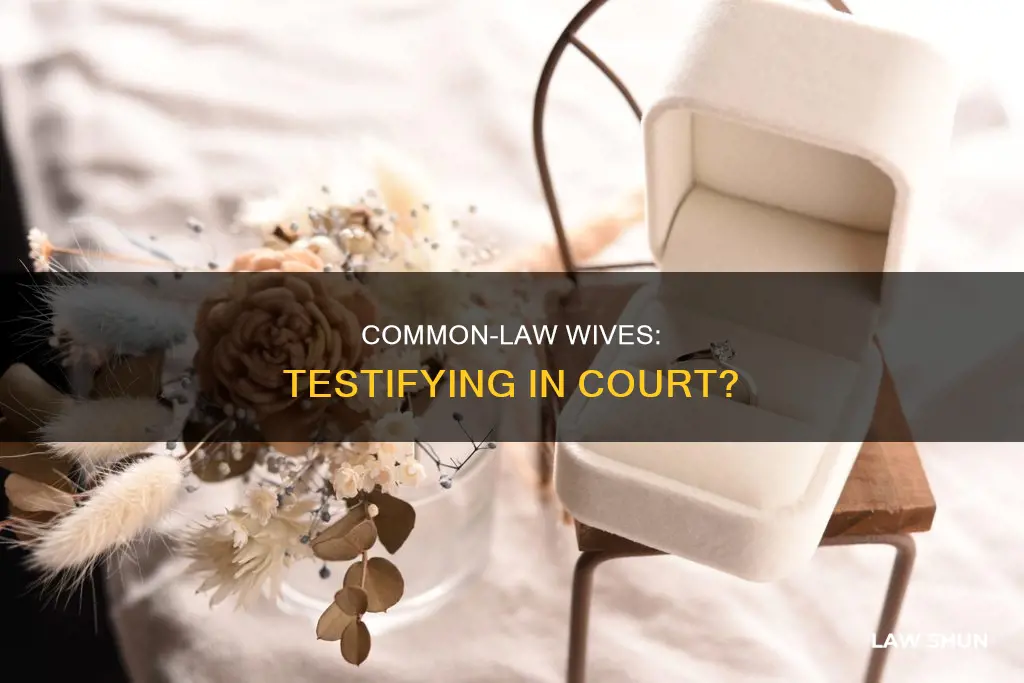 does a common law wife have to testify in court