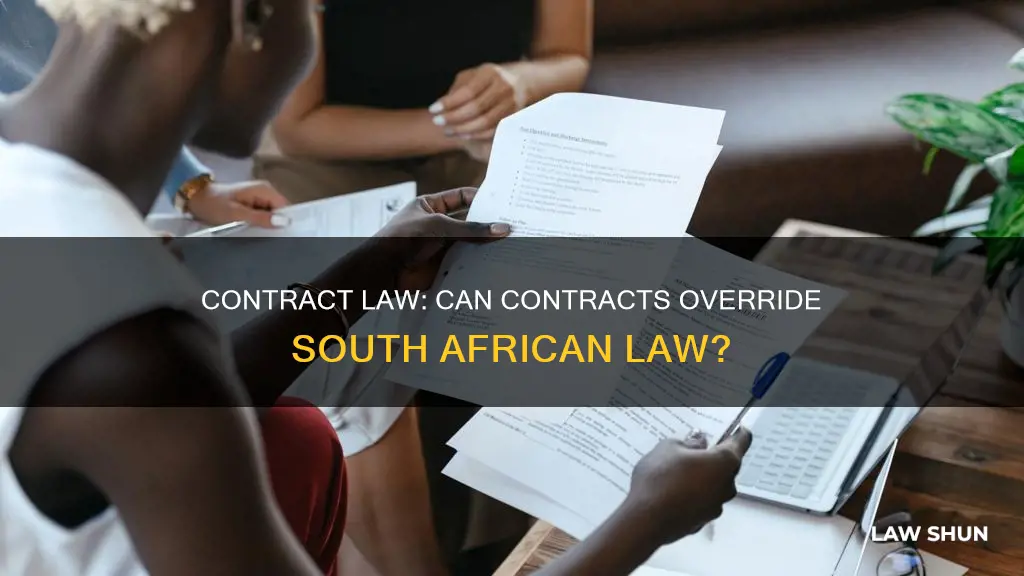 does a contract supersede law in south africa