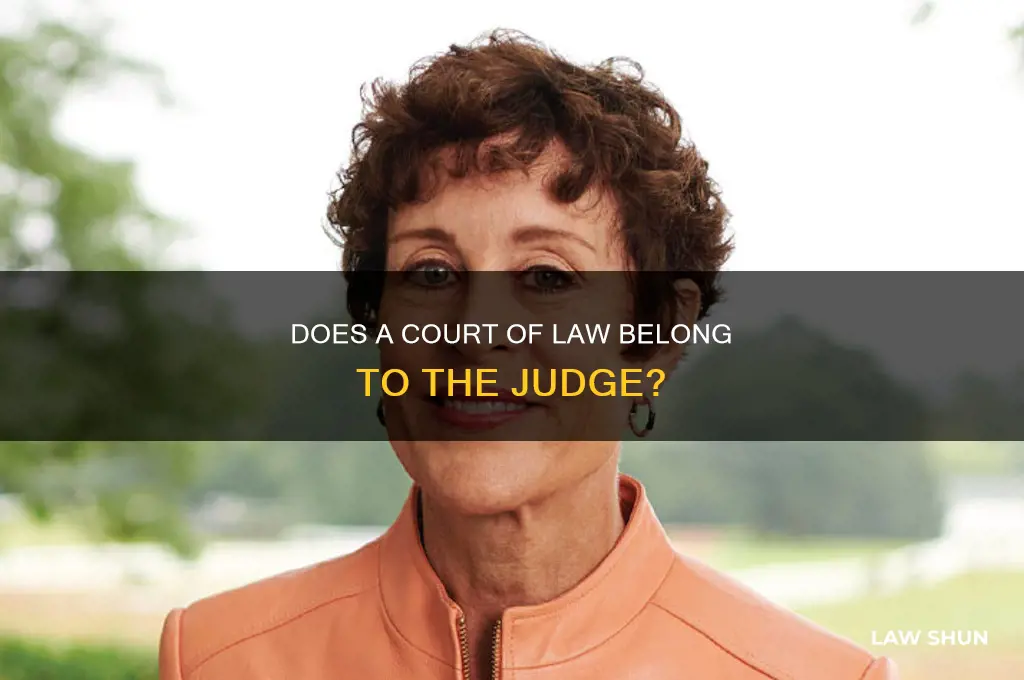 does a court of law belong to the judge