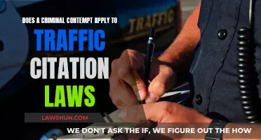 Traffic Laws and Criminal Contempt: Understanding the Connection