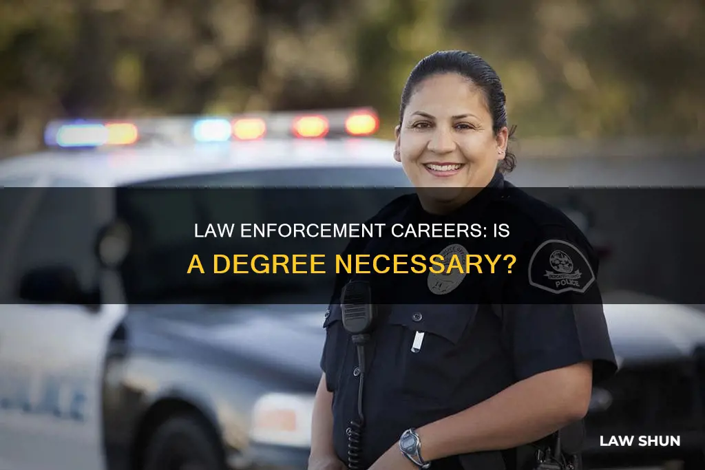 does a degree help with becoming a law enforcmwnt