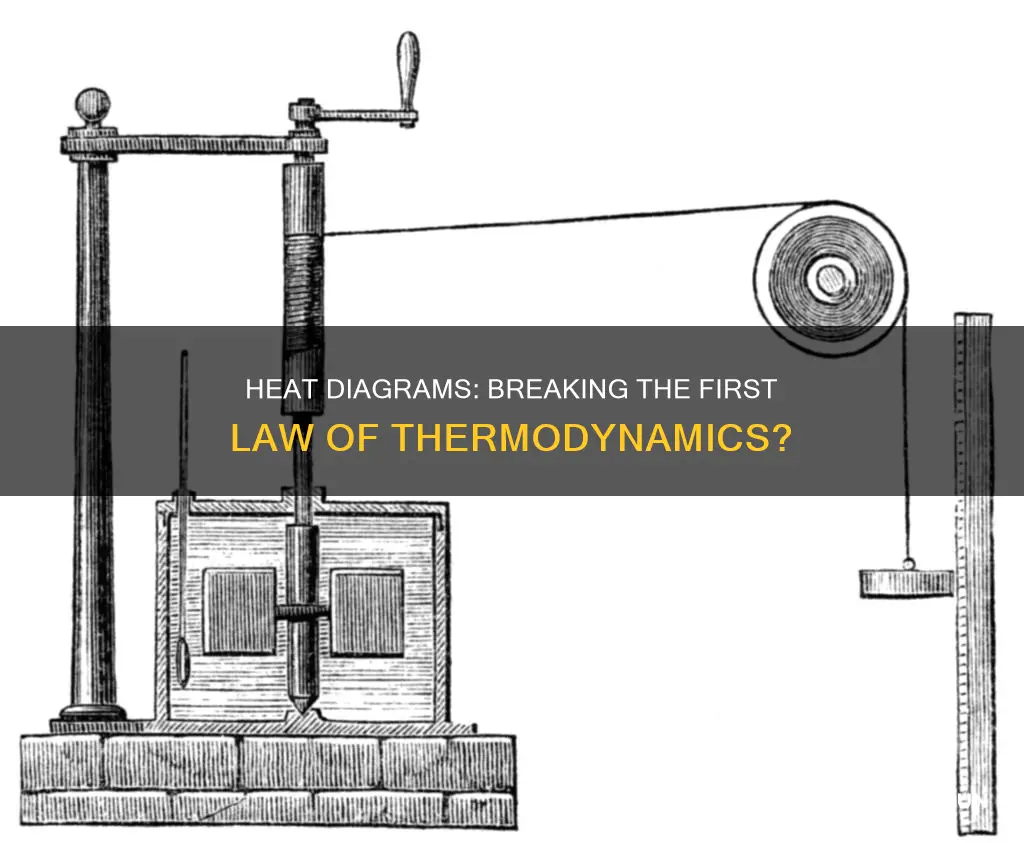 does a heat diagram break 1st law