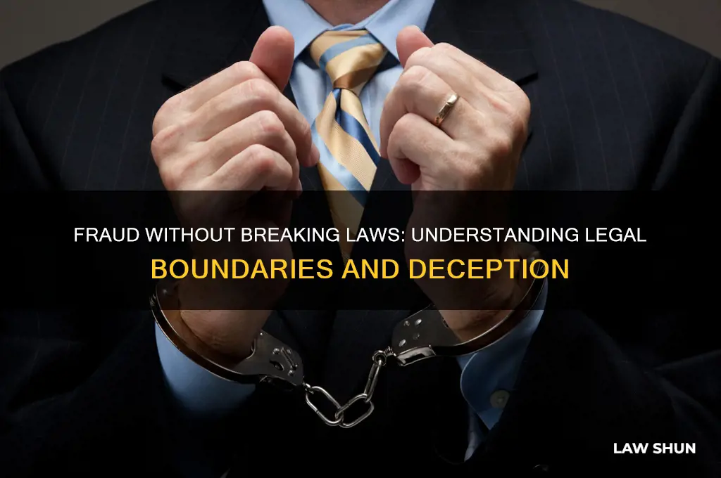 does a law need broken for fraud