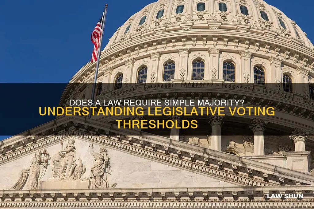 does a law need simple majority