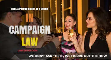Are Patrons Considered Donors Under Campaign Finance Laws?