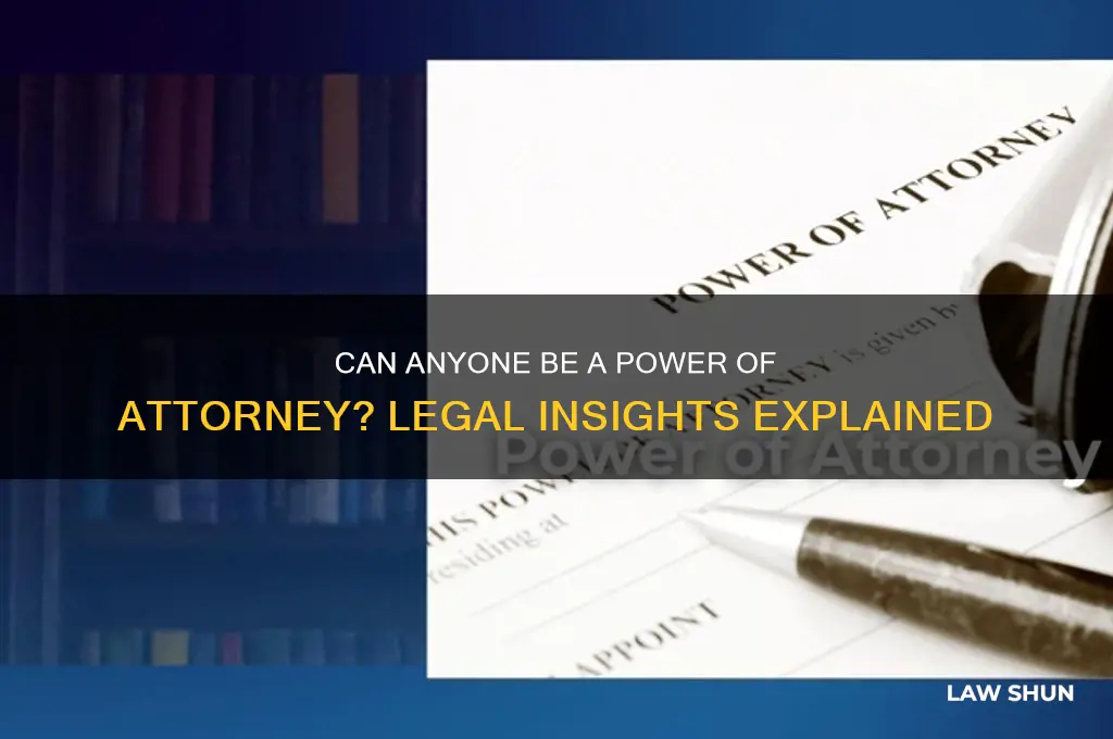 does a power of attorney have to be a lawer
