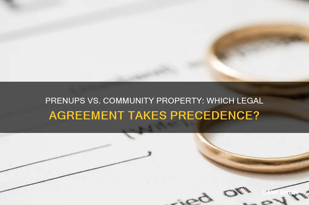 does a prenup override community property laws
