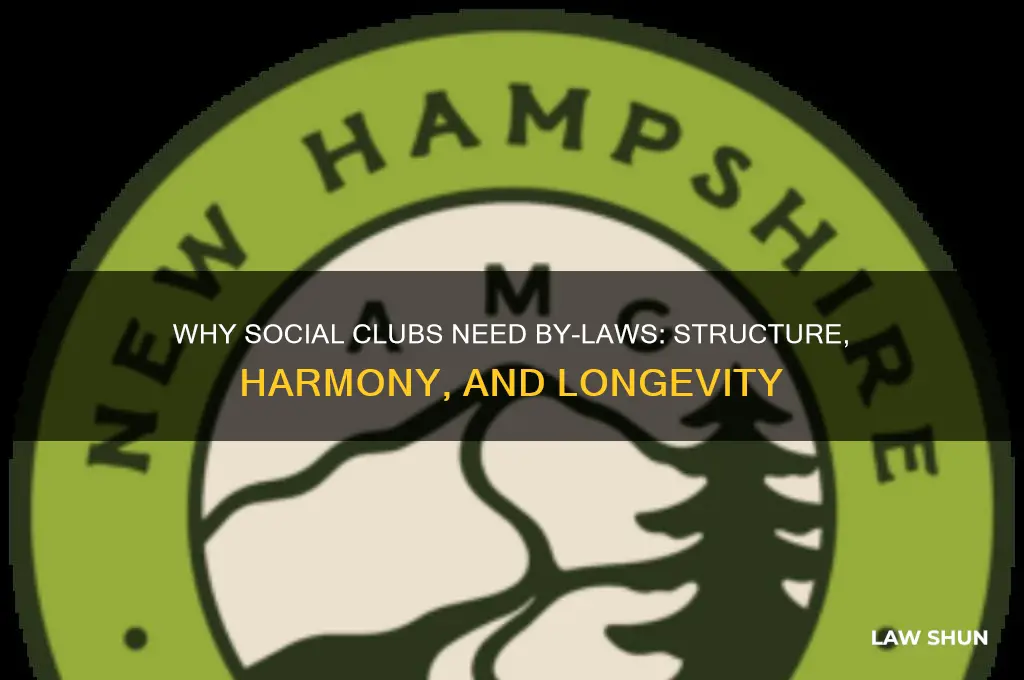 does a social club need by-laws