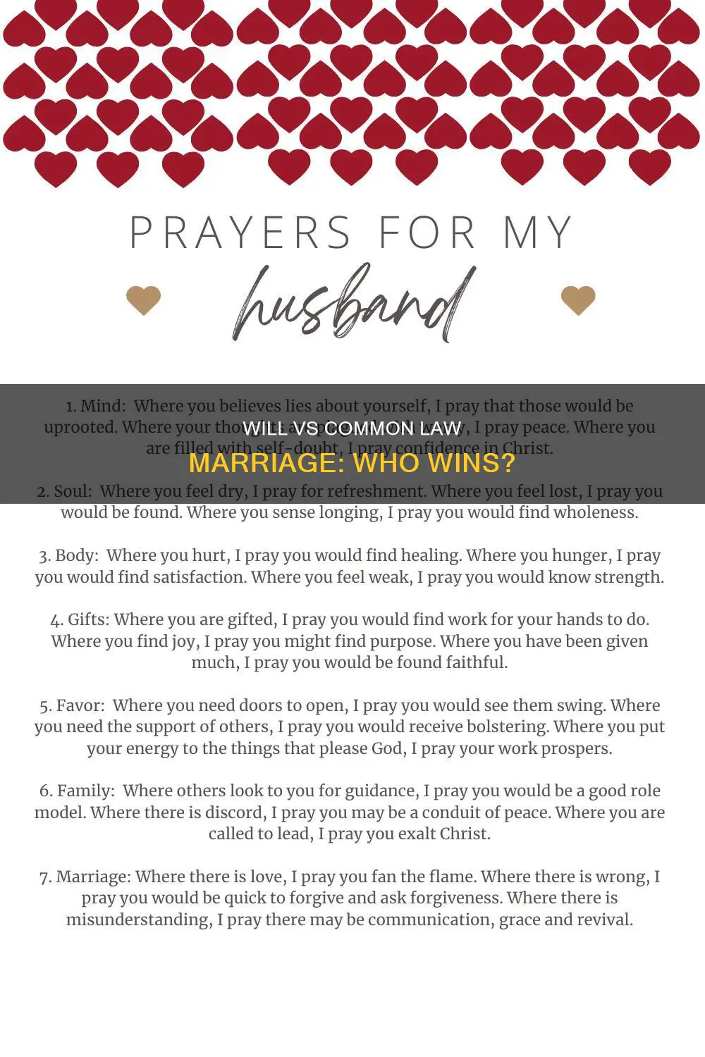 does a will supersede common law marriage