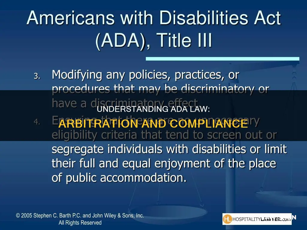 does ada law apply to arbitration