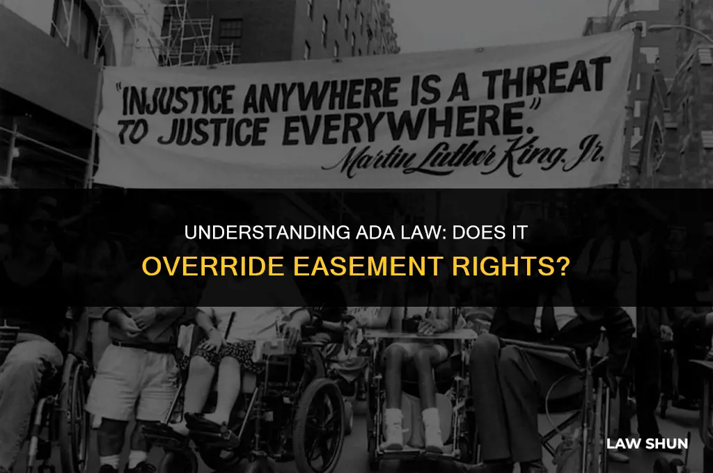 does ada law supercede in easement