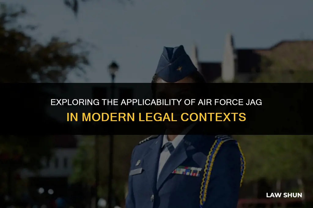 does air force jag applicable law