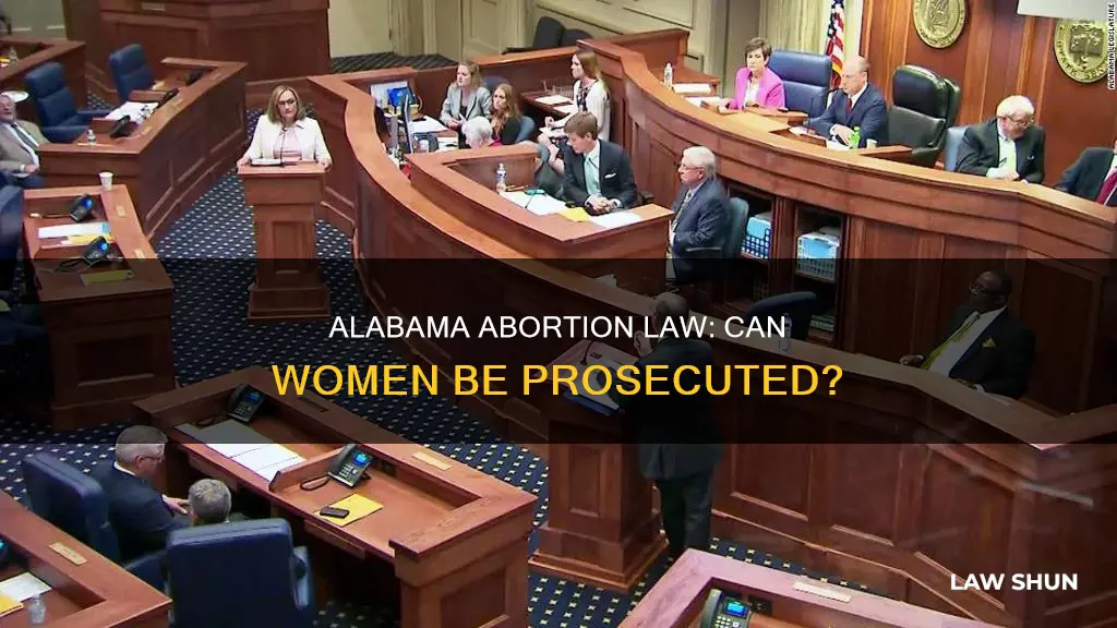 does alabama abortion law preclude women being prosecuted