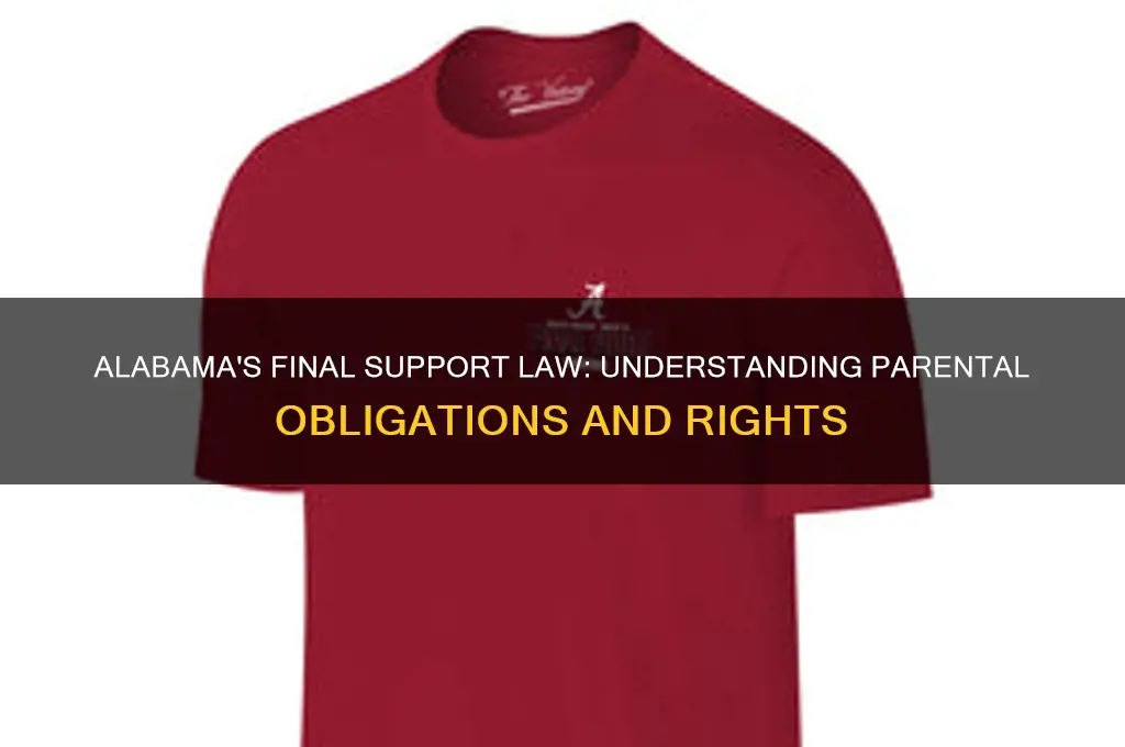 does alabama have a final support law on your parents