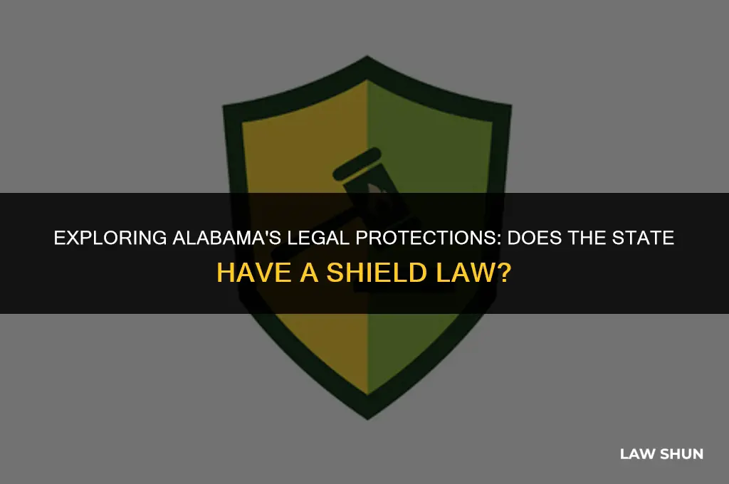 does alabama have a shield law