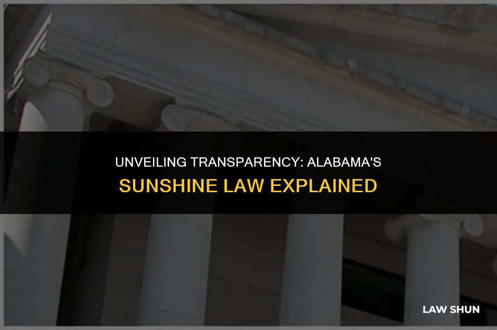 does alabama have a sunshine law