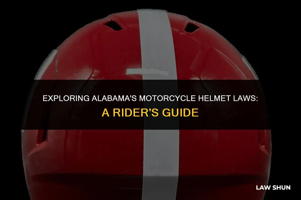 does alabama have motorcycle helmet law