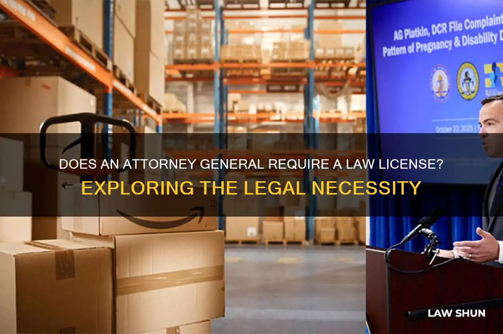 does an atty general need a law license