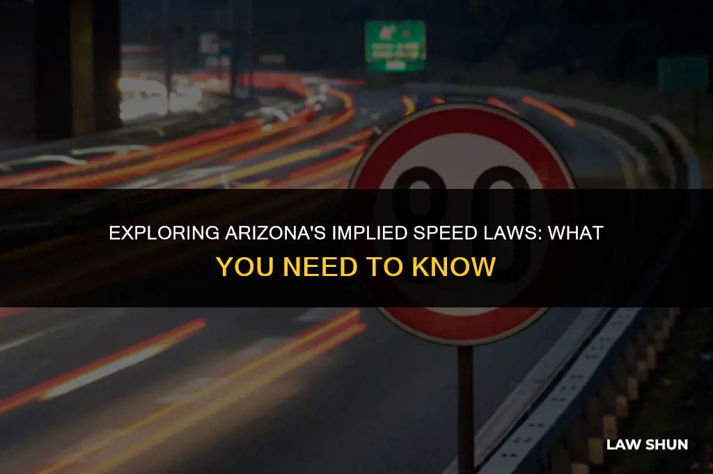 does arizona have implied speed laws