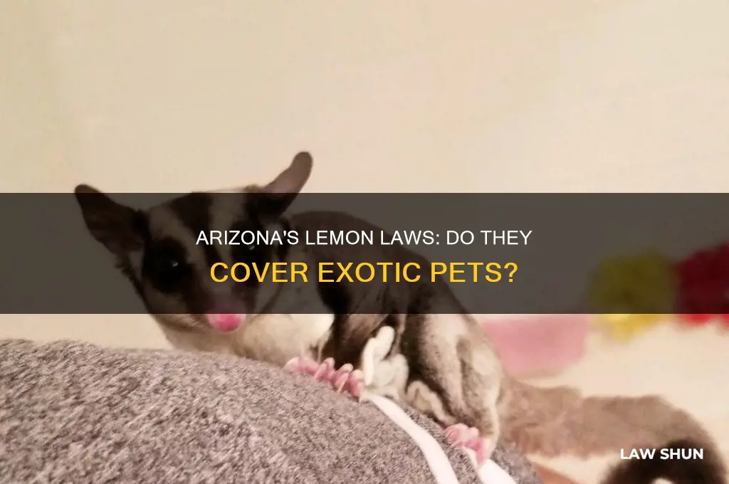does arizona have lemon laws on exotic pets