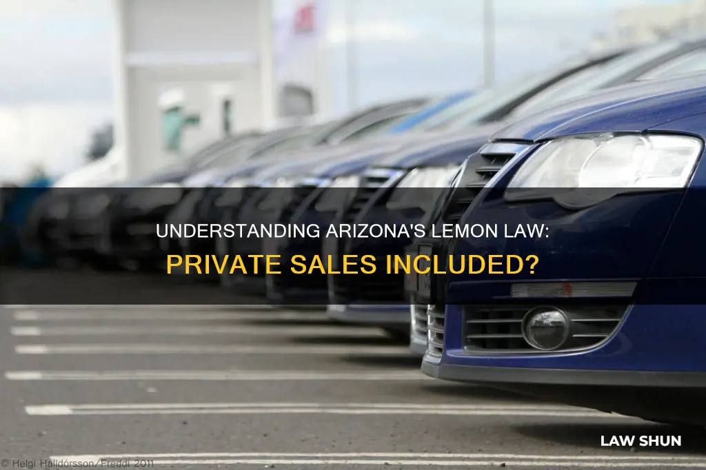 does arizona lemon law apply to private sales