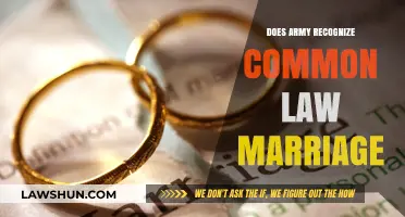 Common-Law Marriage: Army Recognition and Benefits