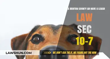 Benton County AR Leash Law: Understanding Section 10-7 Requirements