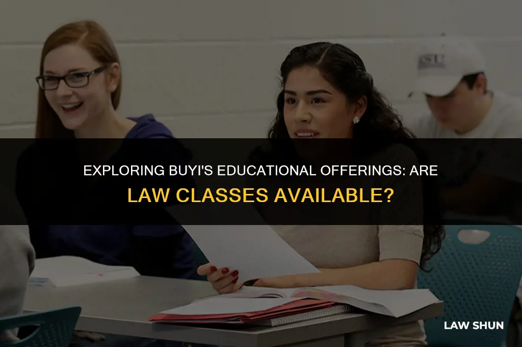does buyi have any law classes